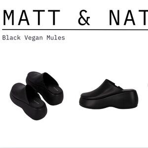 Matt & Nat - JUNE Women's Vegan Mules Black - EU 40 US 9